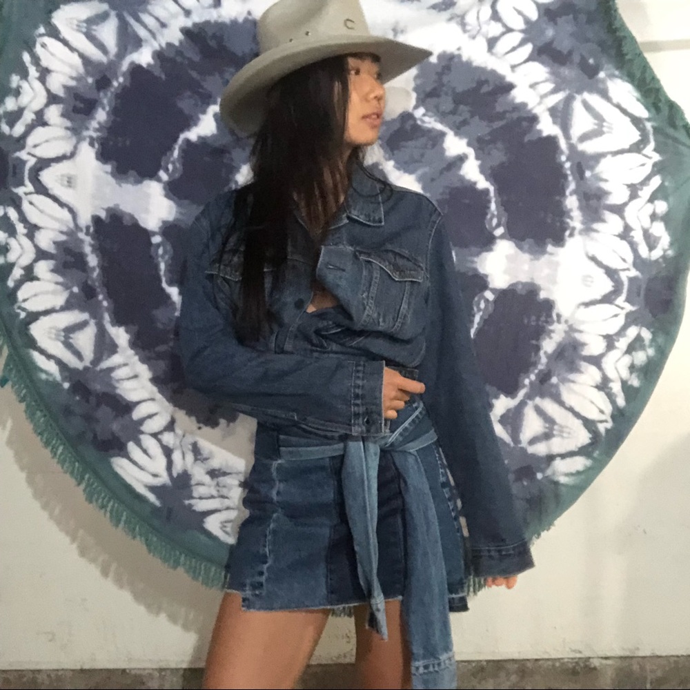 Unique denim skirts